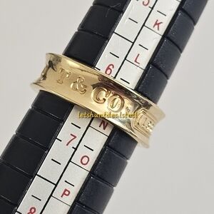 Tiffany & Co. 18k yellow gold 1835 band. Size 6.25